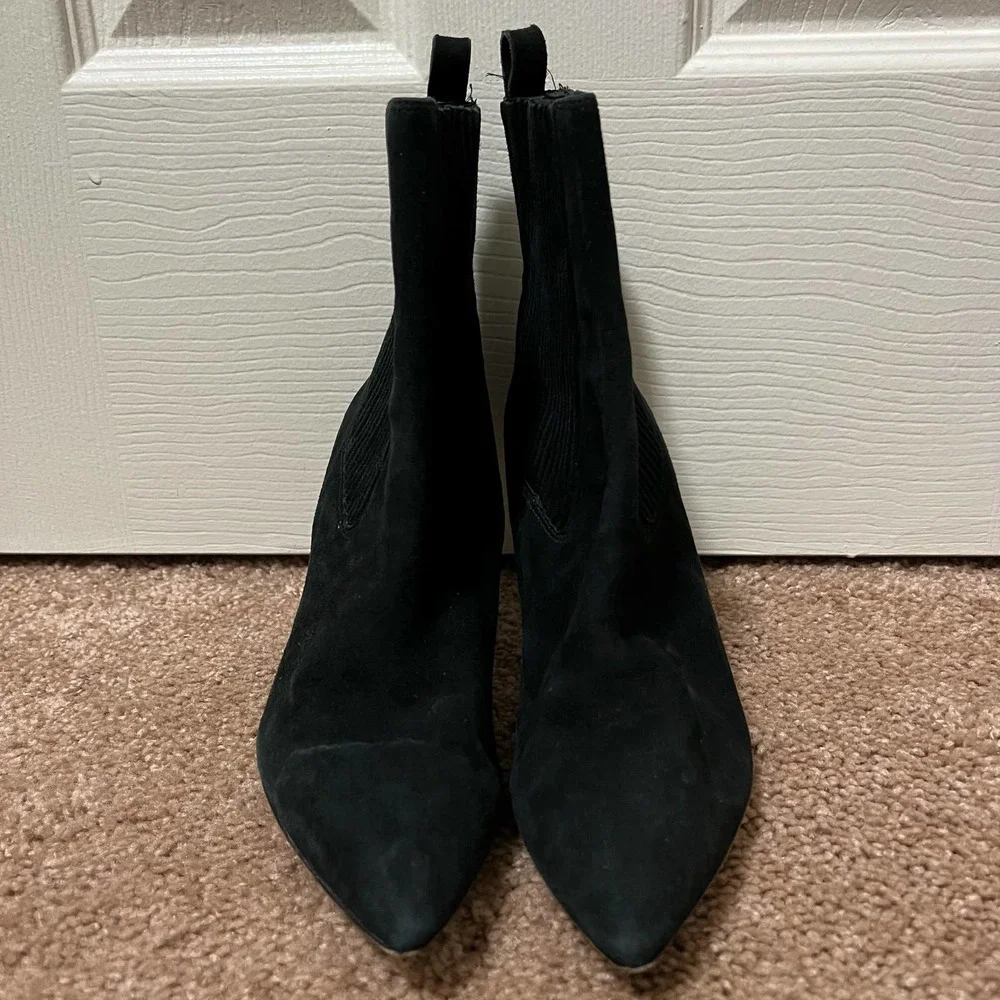 Via Spiga Corene Sock Boot Black Size 7